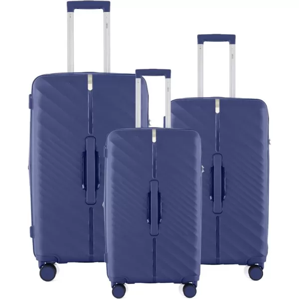 IZOD Polycarbonate Hard shell Expandable Lightweight 360 Dual Spinning Wheels Combo Lock 28", 24", 20" 3 Piece Luggage Set 