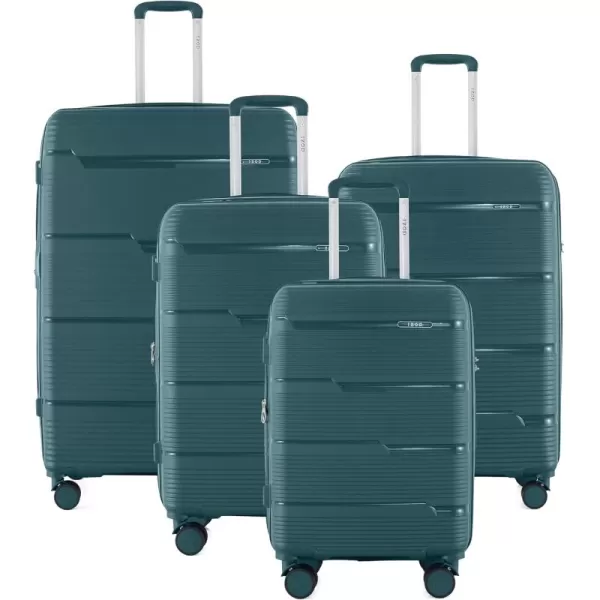 IZOD Polycarbonate Hard shell Expandable Lightweight 360 Dual Spinning Wheels Combo Lock 28", 24", 20" 3 Piece Luggage Set 