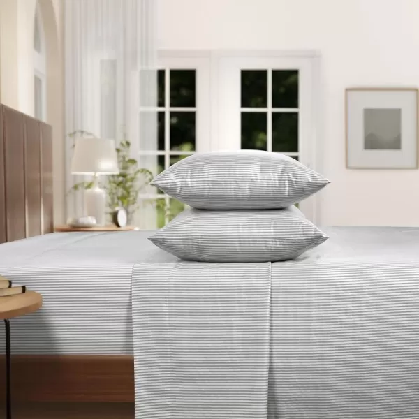 IZOD - Silky Sateen Cotton Sheet Set, Smooth &amp; Buttery Feel, Long-Staple Cotton, Deep Pocket Sheets 