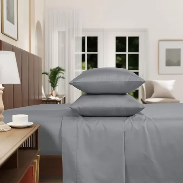 IZOD - Silky Sateen Cotton Sheet Set, Smooth &amp; Buttery Feel, Long-Staple Cotton, Deep Pocket Sheets 