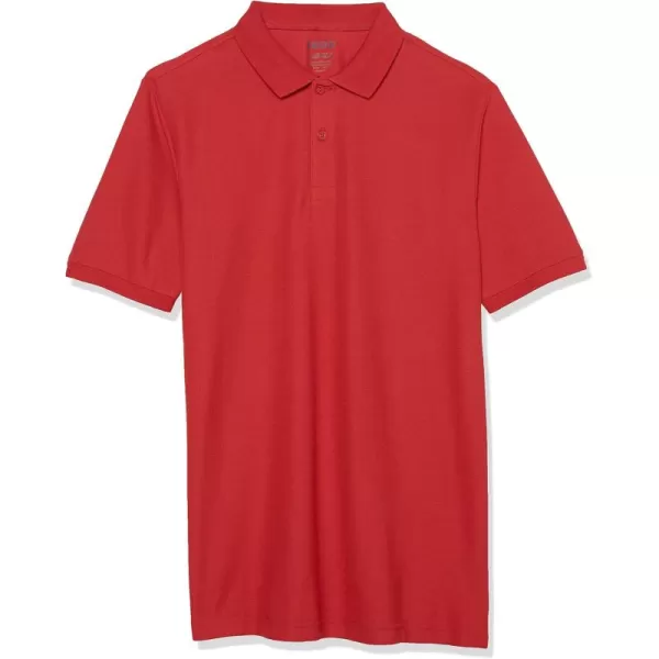 IZOD boys School Uniform Short Sleeve Polo Shirt, Button Closure, Comfortable &amp; Soft Pique Fabric
