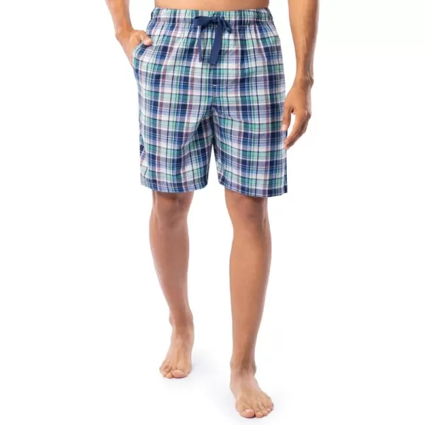 IZOD mens Printed Poplin Relaxed Fit Drawstring Sleep Shorts