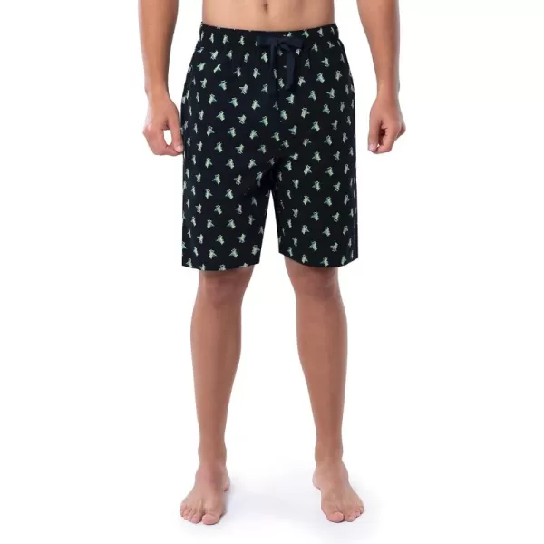 IZOD mens Printed Poplin Relaxed Fit Drawstring Sleep Shorts