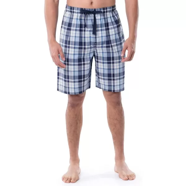 IZOD mens Printed Poplin Relaxed Fit Drawstring Sleep Shorts