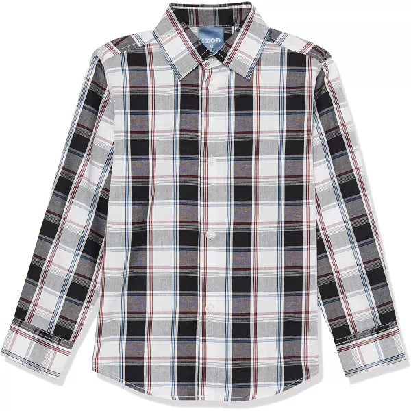 IZOD Boys' 2-piece Sweater Set With Long Sleeve Collared Button-down Dress Shirt