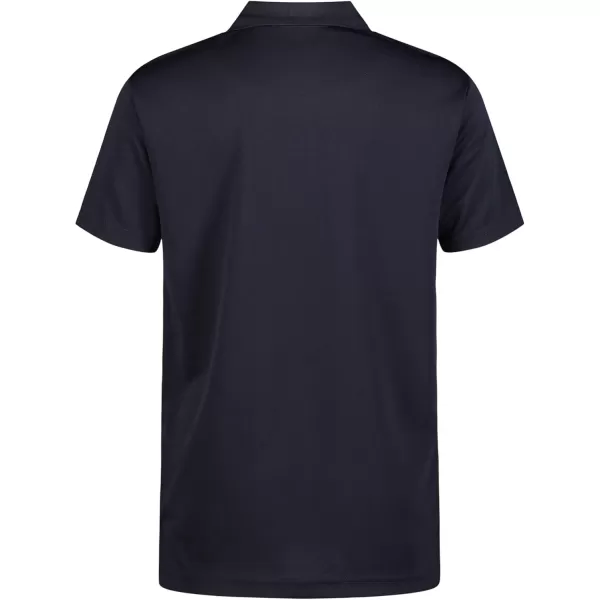 IZOD Boys' School Uniform Adaptive Short Sleeve Polo Shirt, Velcro Closure &amp; Faux Buttons, Comfortable Pique Fabric
