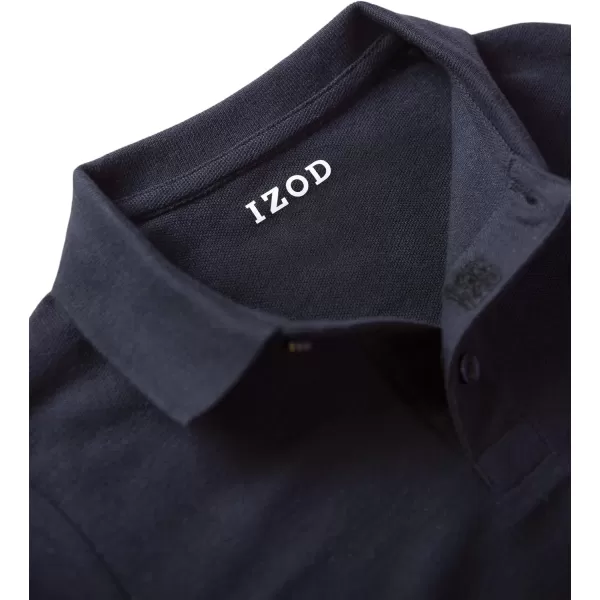 IZOD Boys' School Uniform Adaptive Short Sleeve Polo Shirt, Velcro Closure &amp; Faux Buttons, Comfortable Pique Fabric