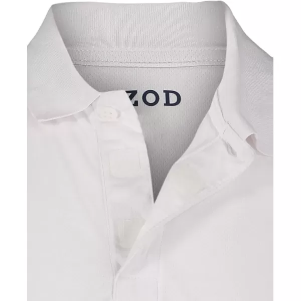 IZOD Boys' School Uniform Adaptive Short Sleeve Polo Shirt, Velcro Closure &amp; Faux Buttons, Comfortable Pique Fabric