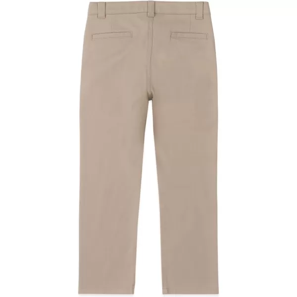 IZOD Boys' School Uniform Twill Pants, Flat Front &amp; Comfortable Waistband with 5 Pockets