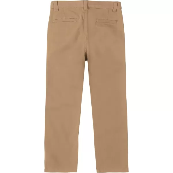 IZOD Boys' School Uniform Twill Pants, Flat Front &amp; Comfortable Waistband with 5 Pockets