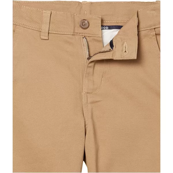 IZOD Boys' School Uniform Twill Pants, Flat Front &amp; Comfortable Waistband with 5 Pockets