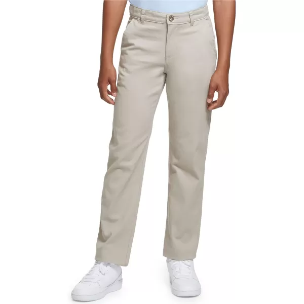 IZOD Boys' School Uniform Twill Pants, Flat Front &amp; Comfortable Waistband with 5 Pockets