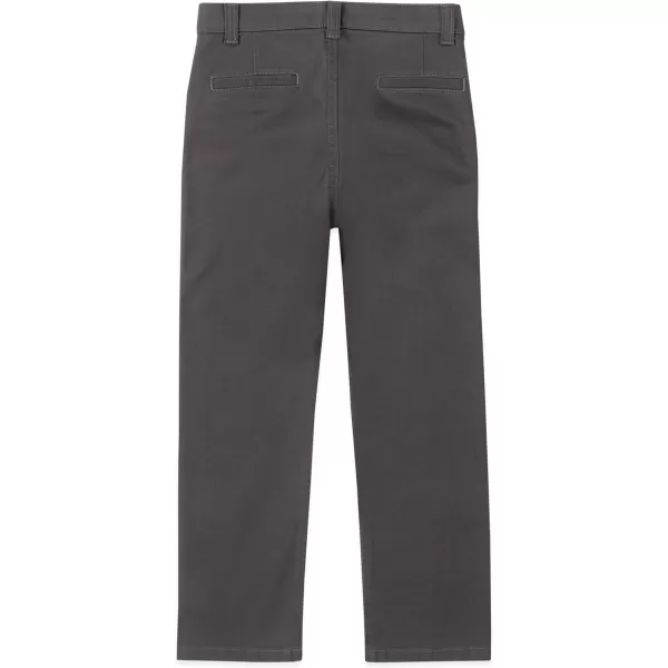 IZOD Boys' School Uniform Twill Pants, Flat Front &amp; Comfortable Waistband with 5 Pockets