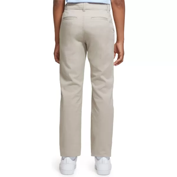 IZOD Boys' School Uniform Twill Pants, Flat Front &amp; Comfortable Waistband with 5 Pockets