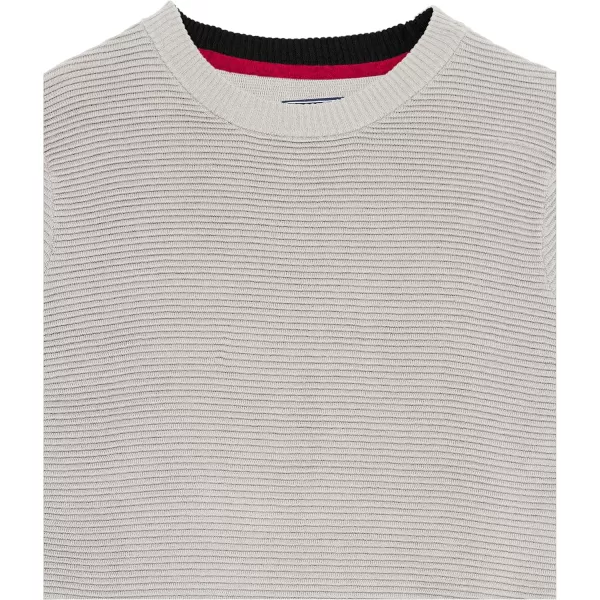 IZOD Boys' Solid Crew Neck Ribbed Pullover Sweater with Chest Logo