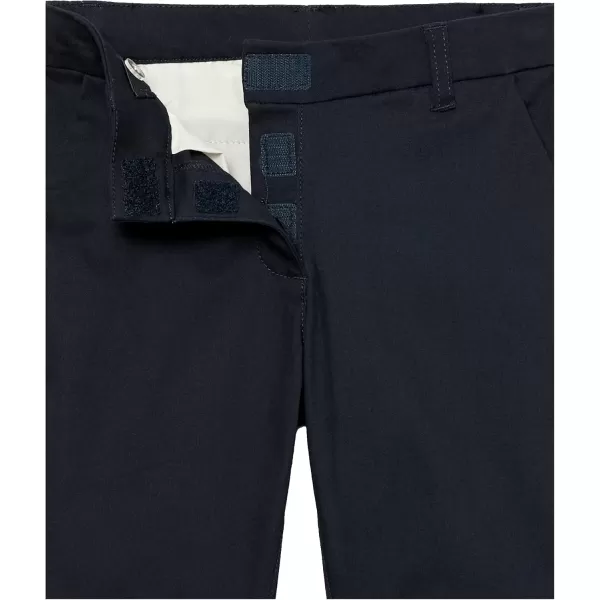 IZOD Girls' School Uniform Adaptive Bermuda Shorts, Adjustable Waistband, Velcro Closure &amp; Faux Buttons