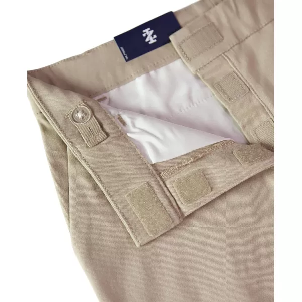IZOD Girls' School Uniform Adaptive Bermuda Shorts, Adjustable Waistband, Velcro Closure &amp; Faux Buttons