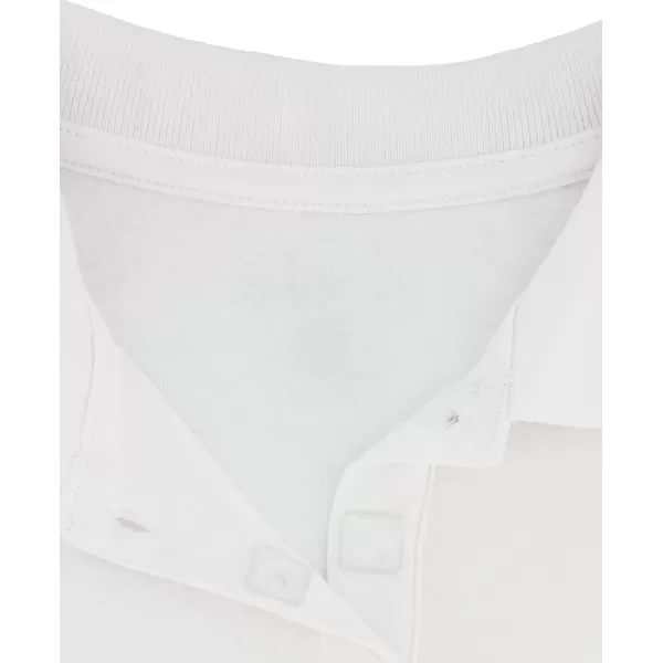 IZOD Girls' School Uniform Adaptive Short Sleeve Polo Shirt, Velcro Closure &amp; Faux Buttons, Comfortable Interlock Fabric
