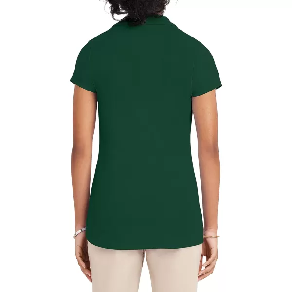IZOD Juniors Uniform Short Sleeve Polo Shirt, Button Closure, Moisture Wicking Performance Material &amp; Fade Resistant