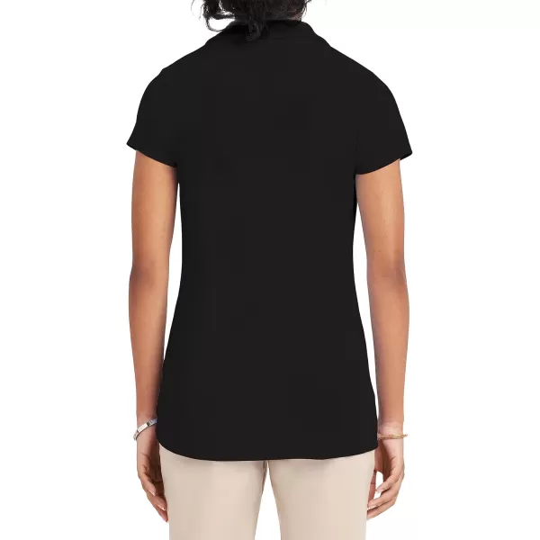 IZOD Juniors Uniform Short Sleeve Polo Shirt, Button Closure, Moisture Wicking Performance Material &amp; Fade Resistant