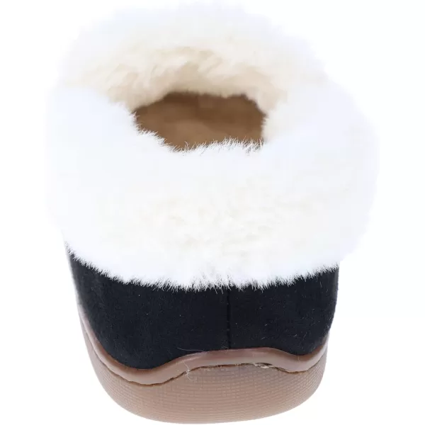IZOD Ladies' Brooklyn Moccasin Slipper, Plaid House Shoes with Sherpa Fleece Lining, Red/Black, Size 6-11