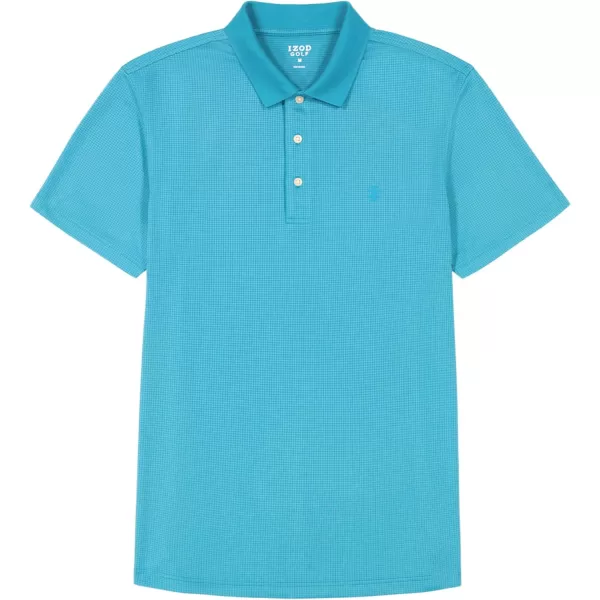 IZOD Men's Big &amp; Tall Performance Golf Grid Polo
