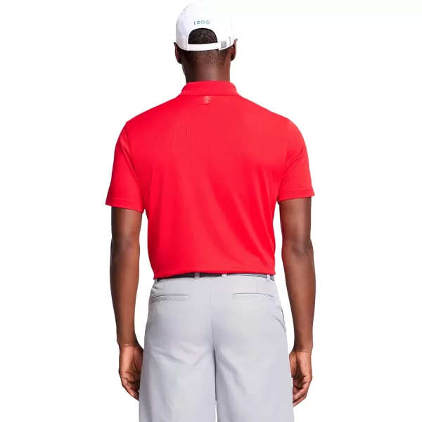 IZOD Men's Big &amp; Tall Performance Golf Grid Polo