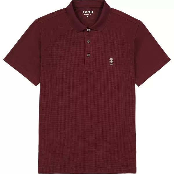 IZOD Men's Big &amp; Tall Performance Golf Grid Polo