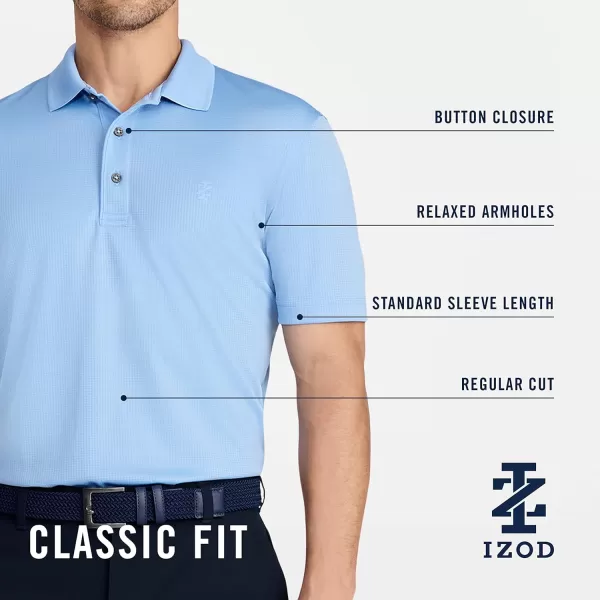 IZOD Men's Big &amp; Tall Performance Golf Grid Polo