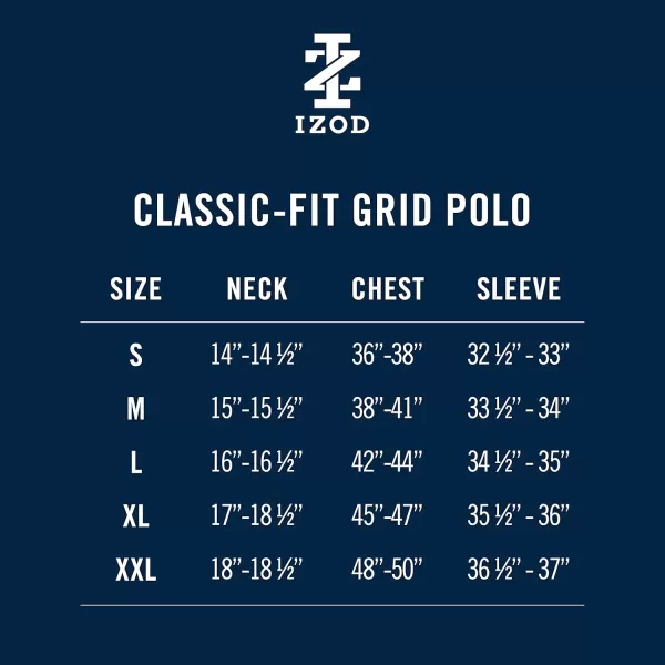 IZOD Men's Big &amp; Tall Performance Golf Grid Polo