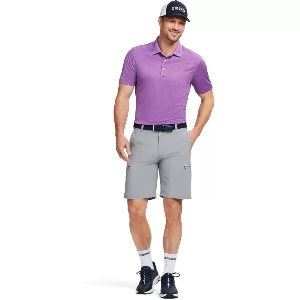 IZOD Men's Big &amp; Tall Performance Golf Grid Polo
