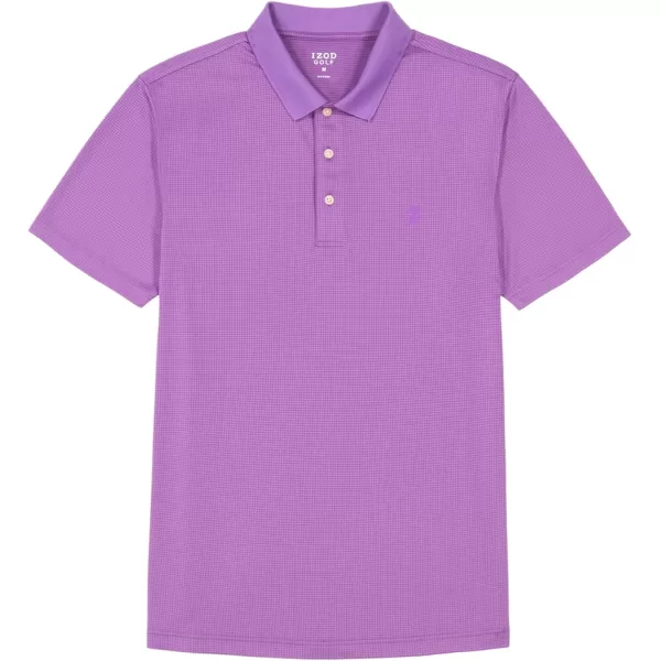 IZOD Men's Big &amp; Tall Performance Golf Grid Polo