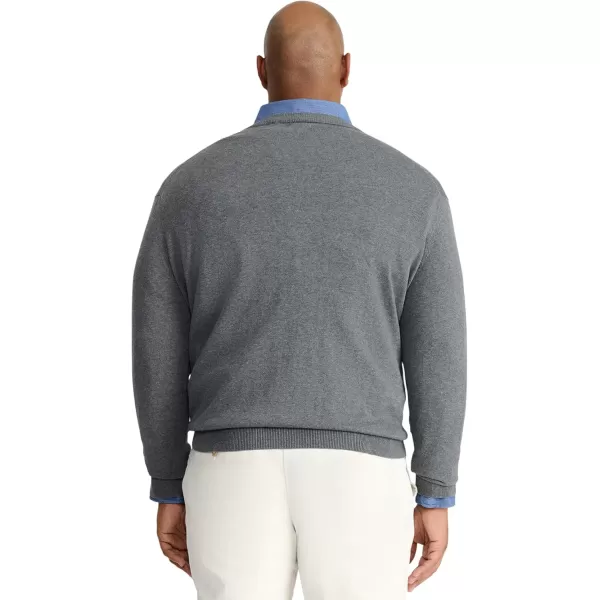 IZOD Men's Big and Tall Premium Essentials Solid V-neck Sweater