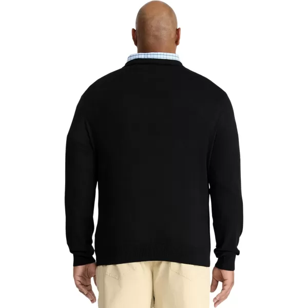 IZOD Men's Big and Tall Premium Essentials Solid V-neck Sweater