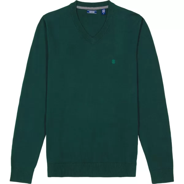 IZOD Men's Big and Tall Premium Essentials Solid V-neck Sweater
