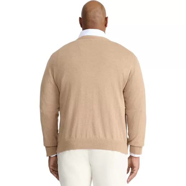 IZOD Men's Big and Tall Premium Essentials Solid V-neck Sweater