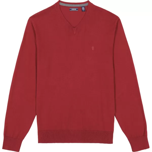 IZOD Men's Big and Tall Premium Essentials Solid V-neck Sweater