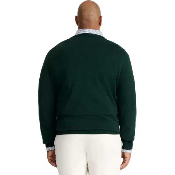 IZOD Men's Big and Tall Premium Essentials Solid V-neck Sweater