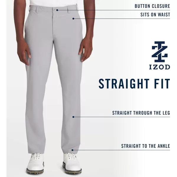 IZOD Men's Golf Swingflex Straight-fit Flat-Front Pants