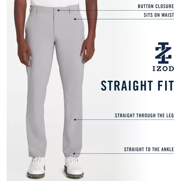 IZOD Men's Golf Swingflex Straight-fit Flat-Front Pants