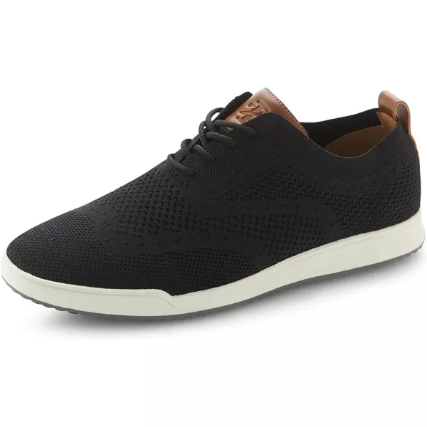 IZOD Men's Grey Breeze Oxford Casual Shoes, Wingtip Memory Foam Canvas Black