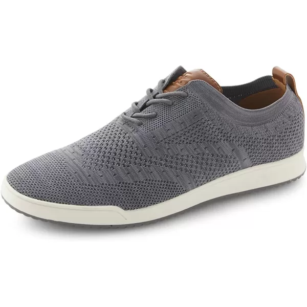 IZOD Men's Grey Breeze Oxford Casual Shoes, Wingtip Memory Foam Canvas Black