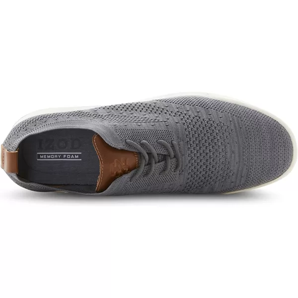 IZOD Men's Grey Breeze Oxford Casual Shoes, Wingtip Memory Foam Canvas Black