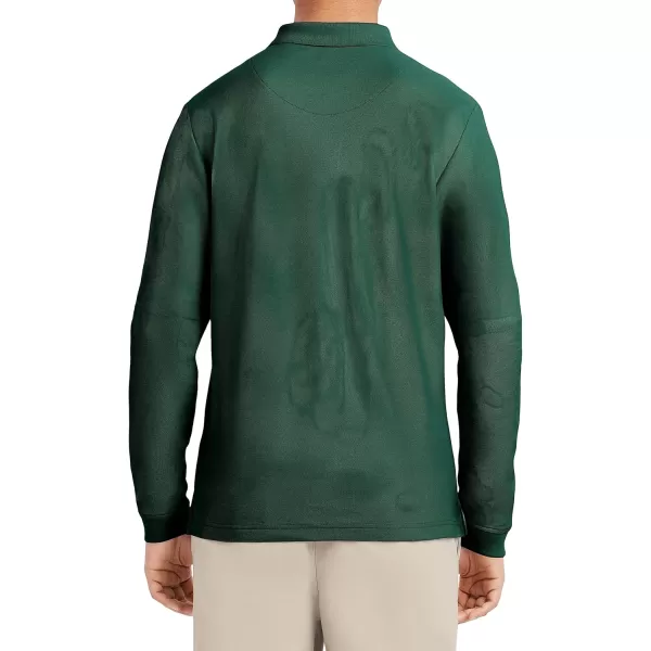 IZOD Uniform Young Men's Long Sleeve Pique Polo