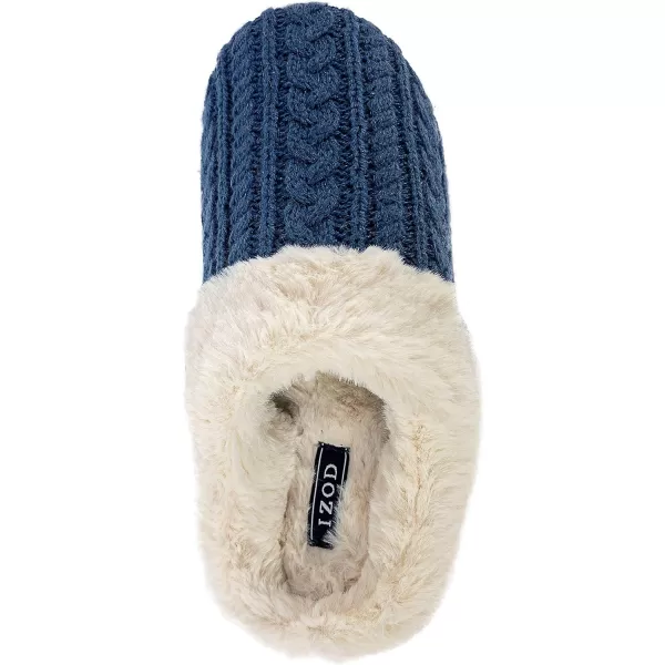 IZOD Women's Memory Foam Slippers, Winter Warm Slip On Scuff Clogs, Women's Size 5 to 12