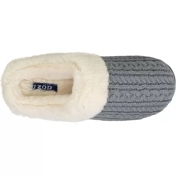 IZOD Women's Memory Foam Slippers, Winter Warm Slip On Scuff Clogs, Women's Size 5 to 12