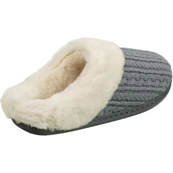 IZOD Women's Memory Foam Slippers, Winter Warm Slip On Scuff Clogs, Women's Size 5 to 12