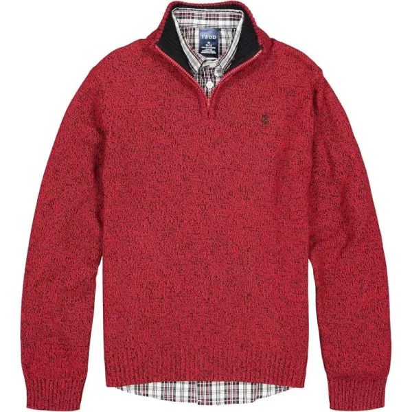 IZOD Boys' 2-piece Sweater Set With Long Sleeve Collared Button-down Dress Shirt