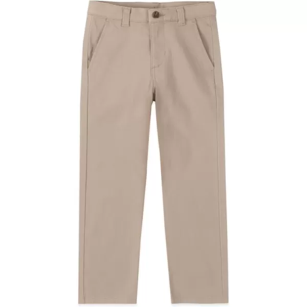 IZOD Boys' School Uniform Twill Pants, Flat Front &amp; Comfortable Waistband with 5 Pockets