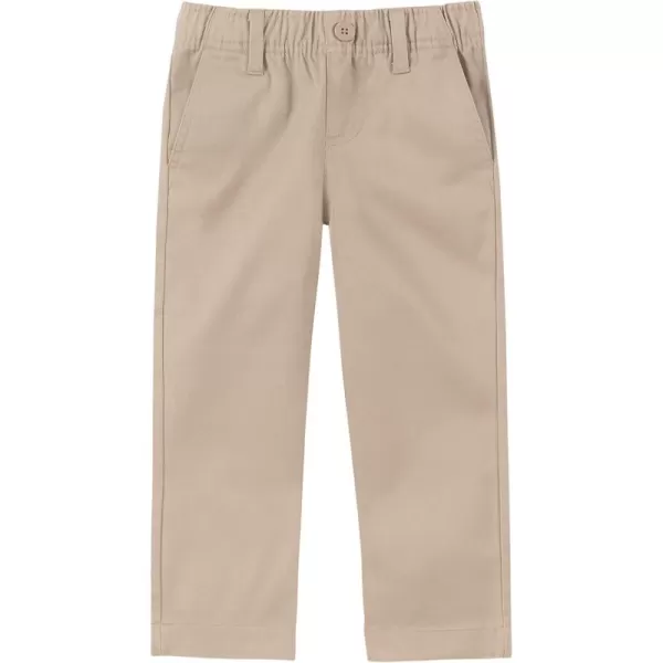 IZOD Boys' School Uniform Twill Pants, Flat Front &amp; Comfortable Waistband with 5 Pockets